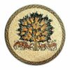'Tree of Life' handmade natural stone mosaic inset - circular, unframed