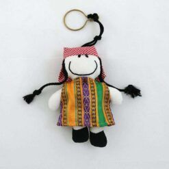 Alternative view of Traditional Bedouin Jordanian doll keychain