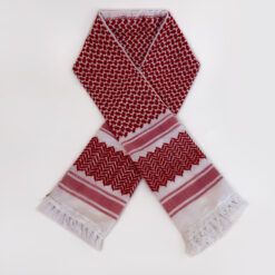 Red-and-White-Kufiyyeh-Shmagh-Wide-Scarf