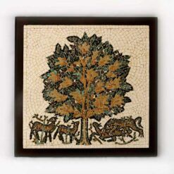 Jericho "Tree of Life" 2 Framed Mosaic 30x30cm (12"x12")