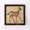 "Deer" Framed Mosaic 20x20cm (8"x8")
